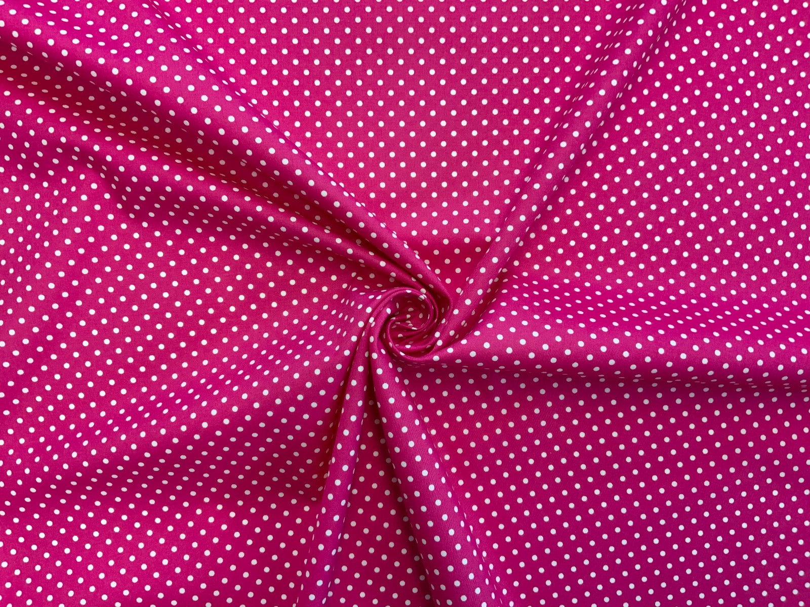 Spotty Cotton Poplin Cerise CP0009