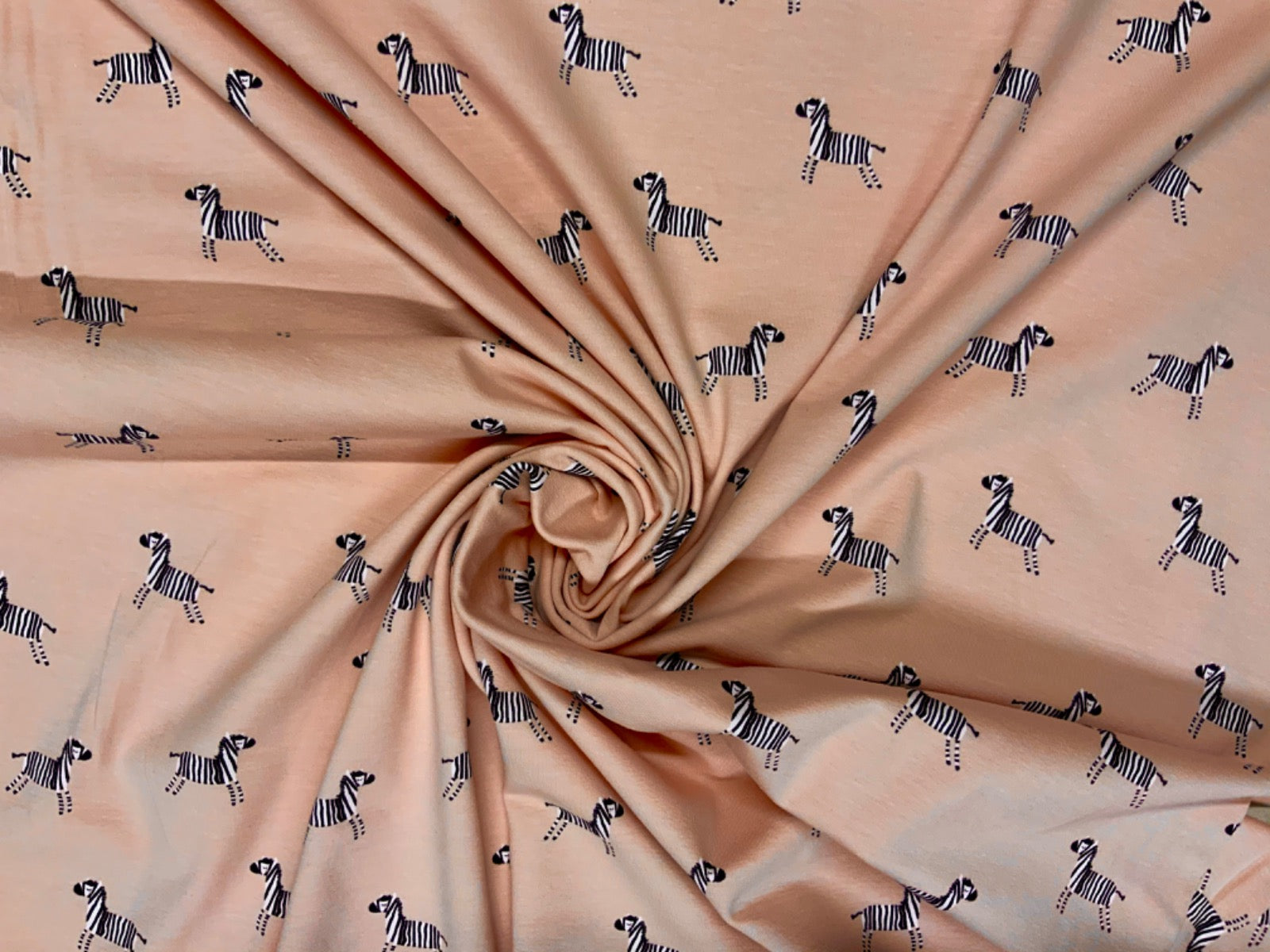 i466 Zebra Jersey Peach