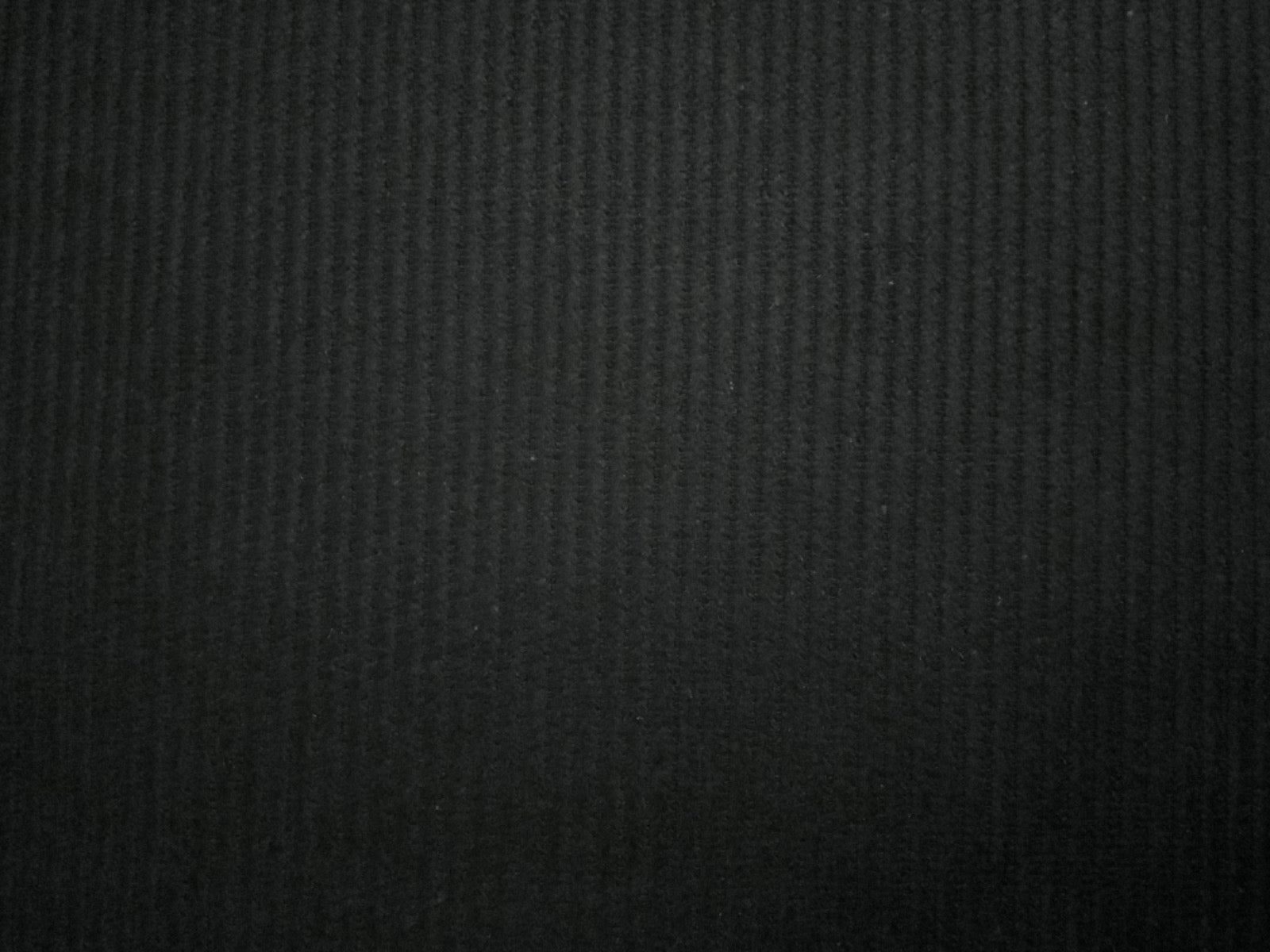 Black Cotton 8 Wale Corduroy