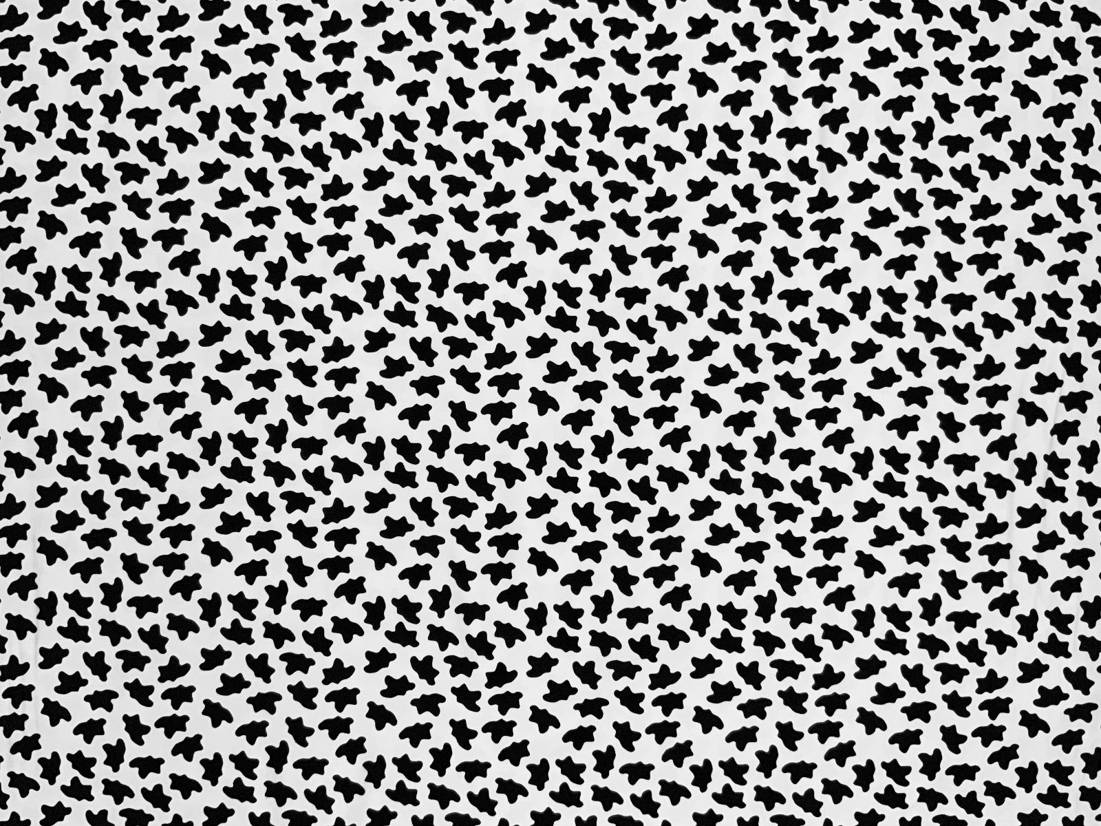 B346 Cow Print Jersey Black and White