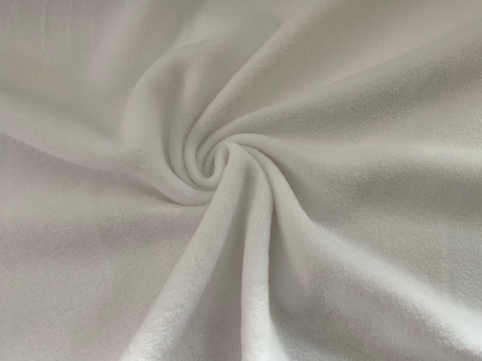 White Polar Fleece Fabric ES012