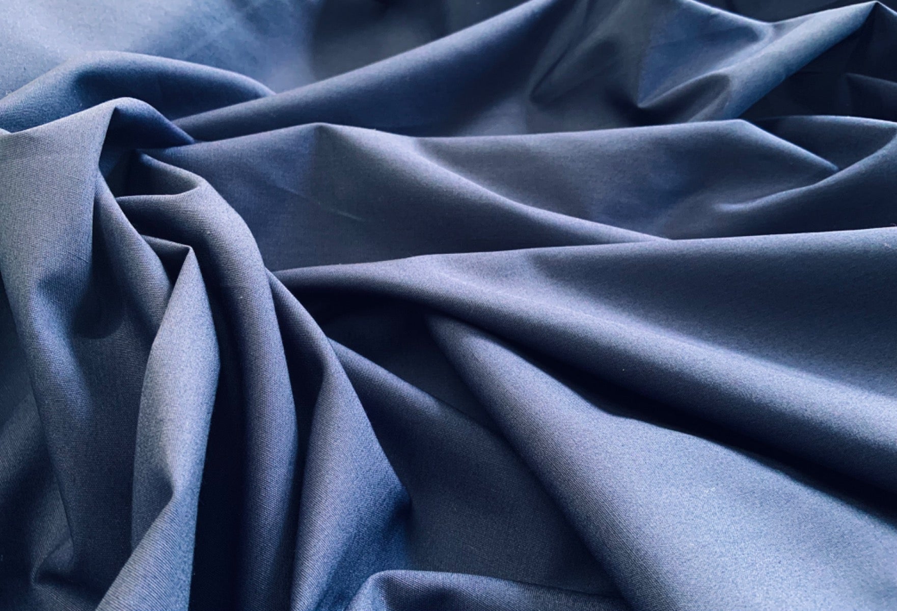 Plain Cotton Poplin Navy CP0001