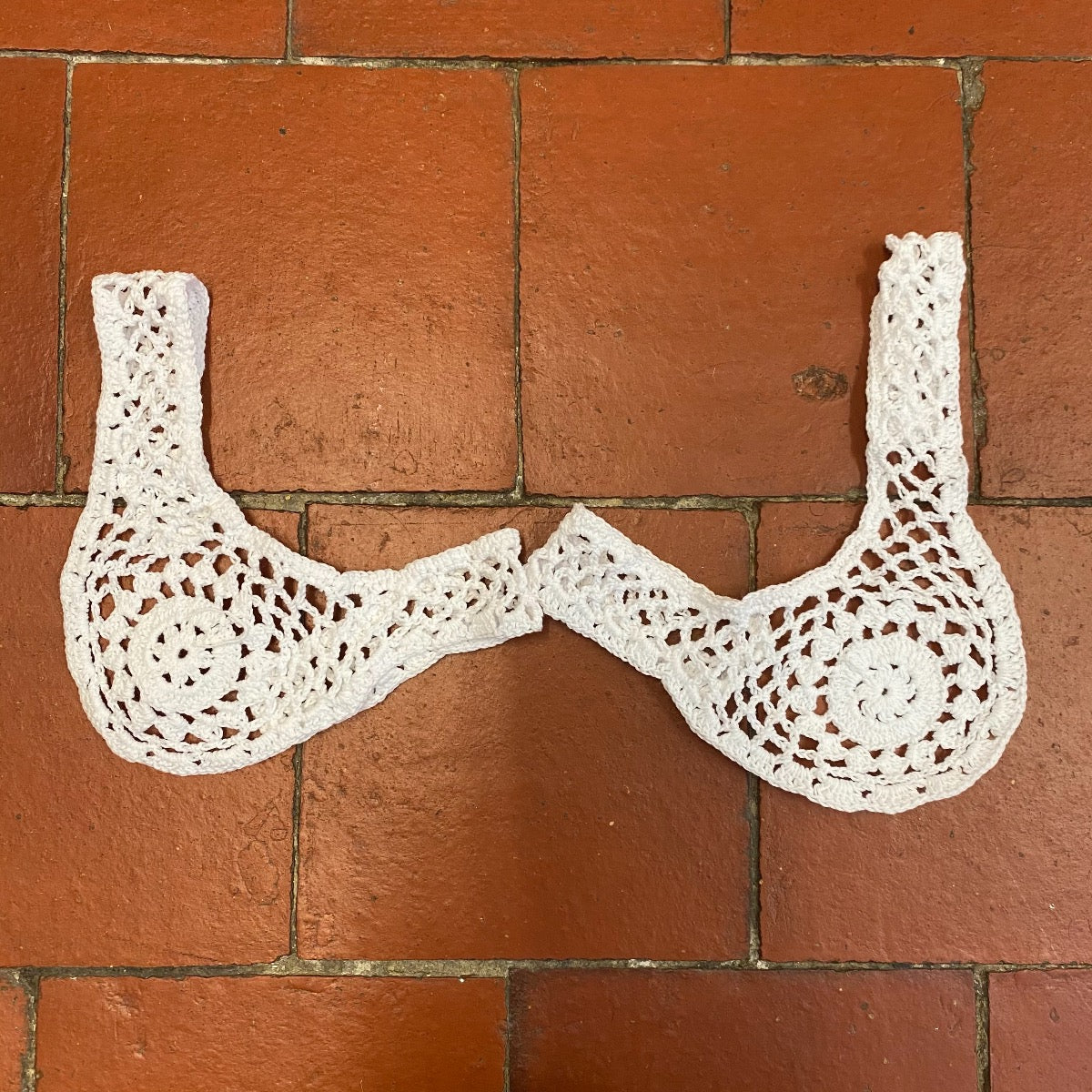 Pair Of Woodstock Crochet White