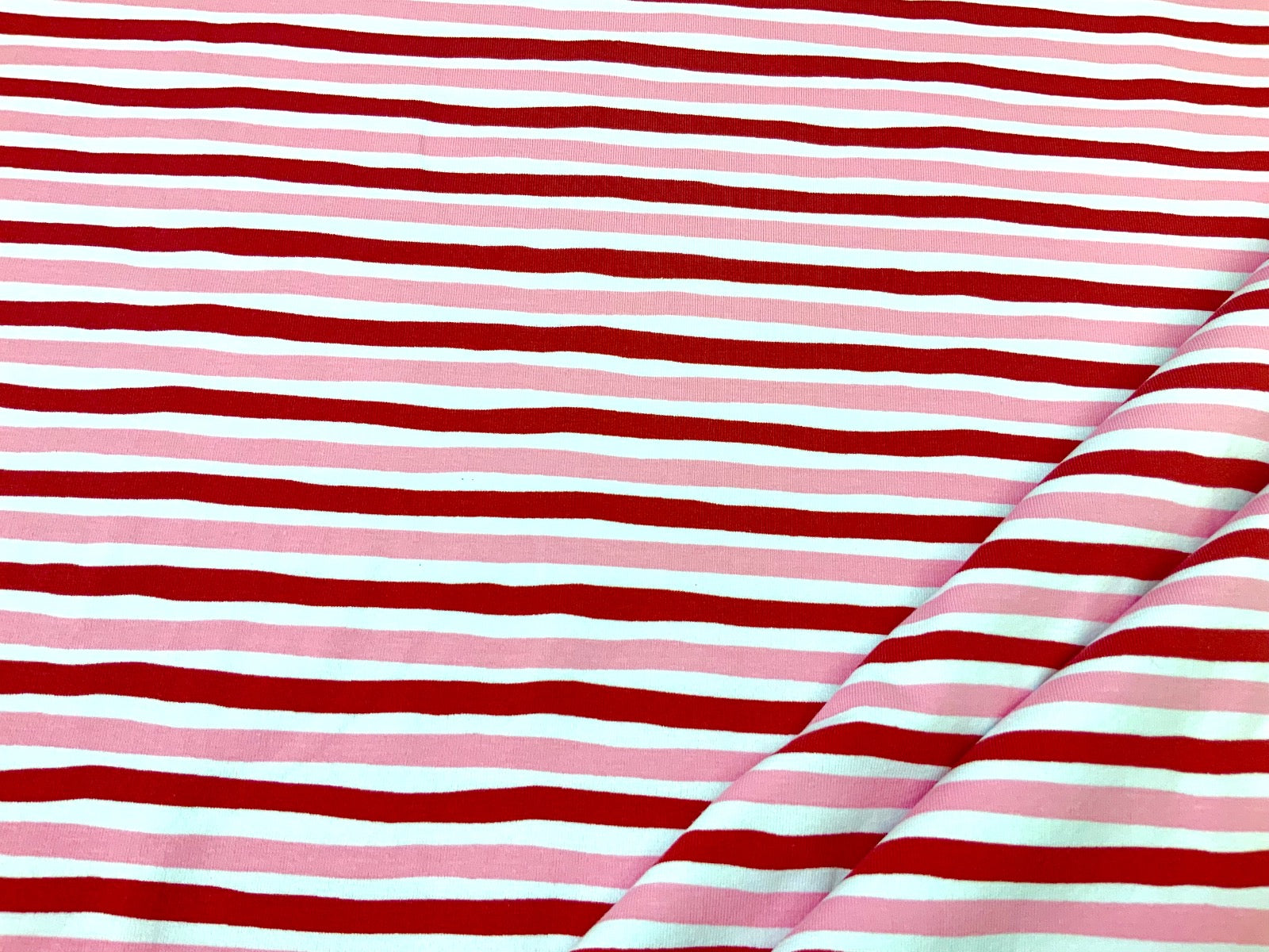B366 Painted Stripe Jersey Pink/Red