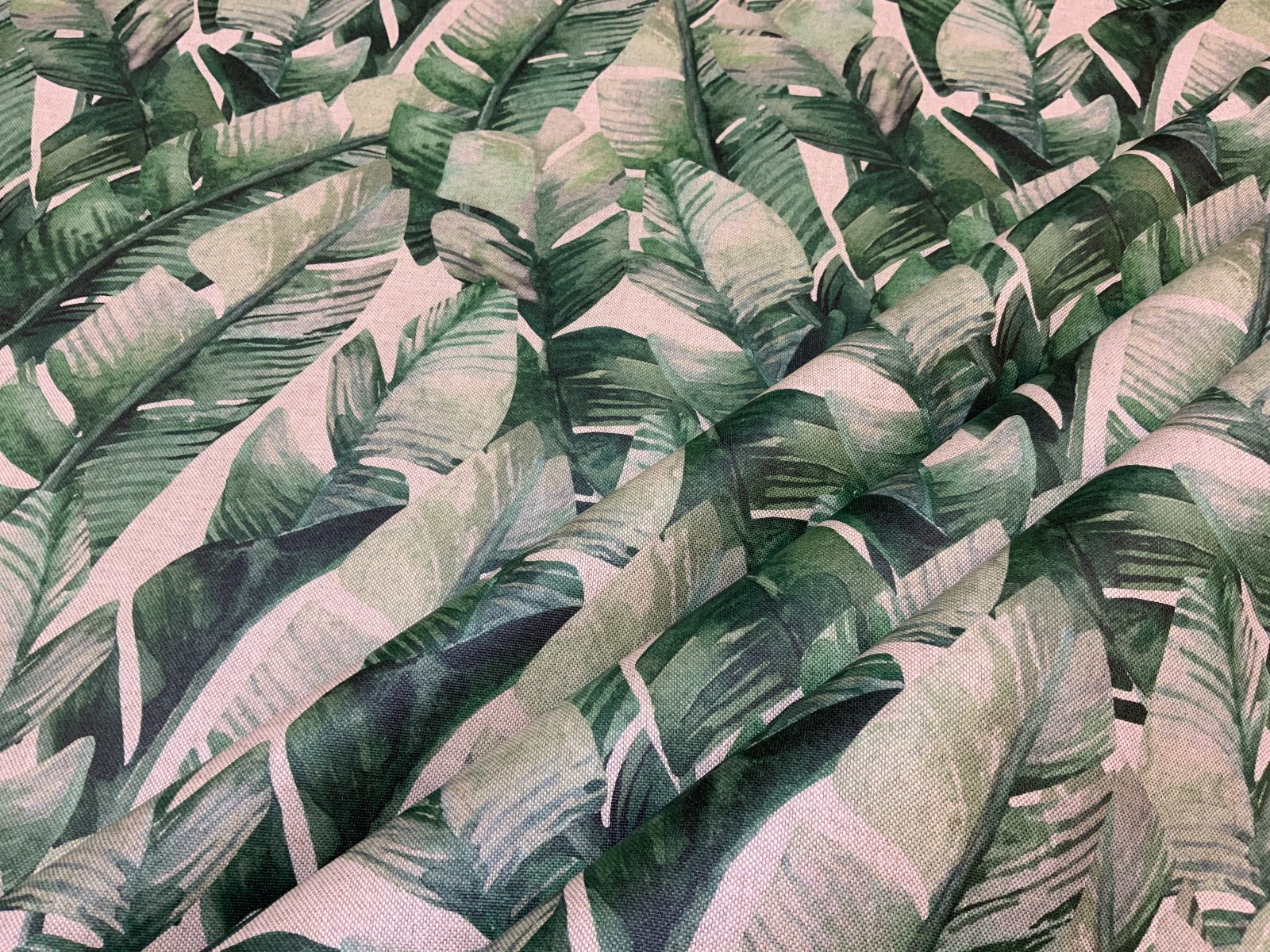 Oilcloth Canopy Palm leaves S86