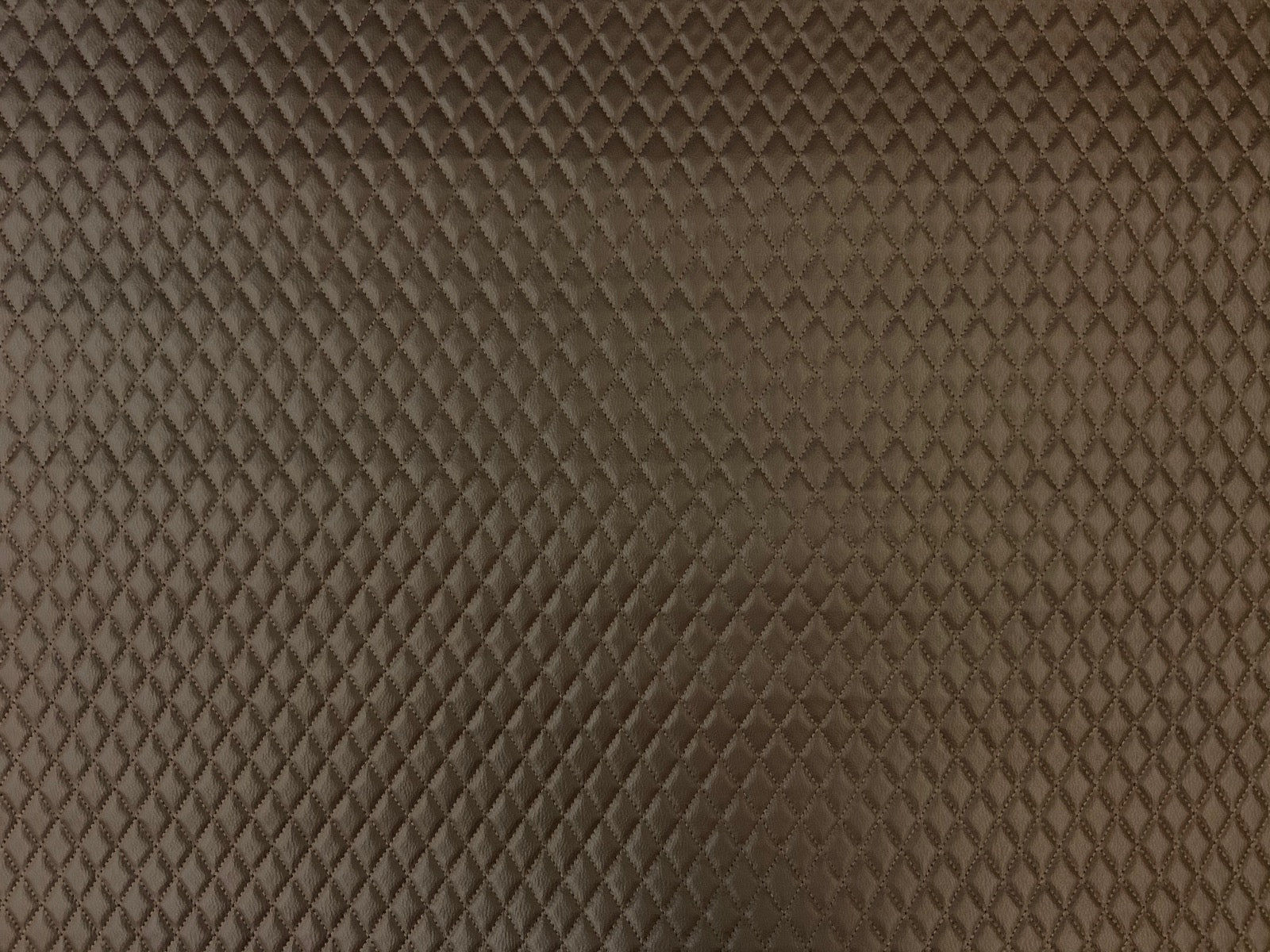 H285 Quilted Leatherette Brown