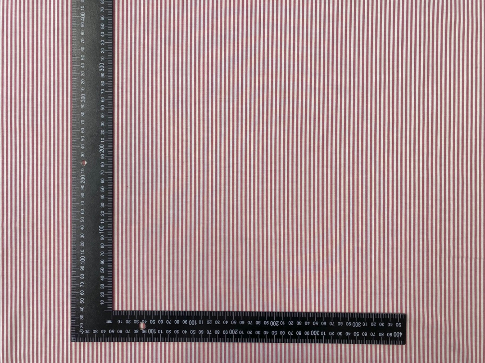 C762 Woven Cotton Stripe Raspberry