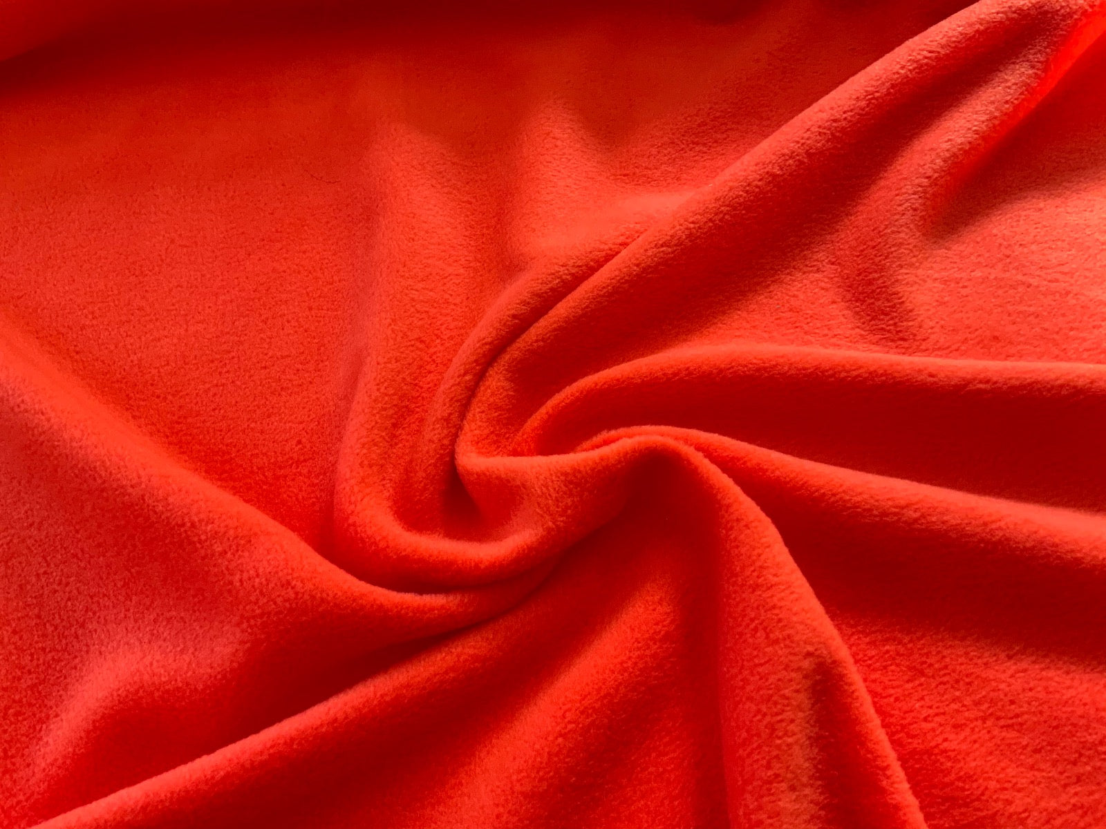 Orange Polar Fleece Fabric ES012