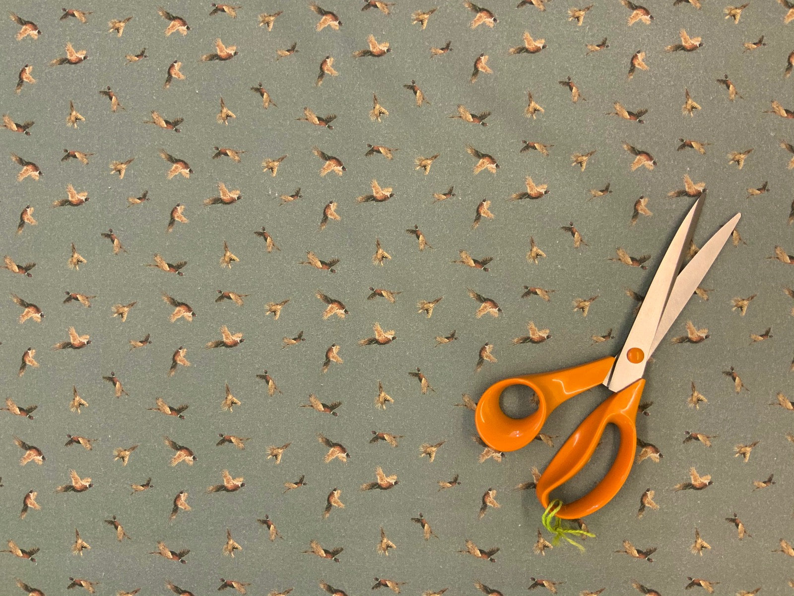 S107 Pheasant Dress Cotton