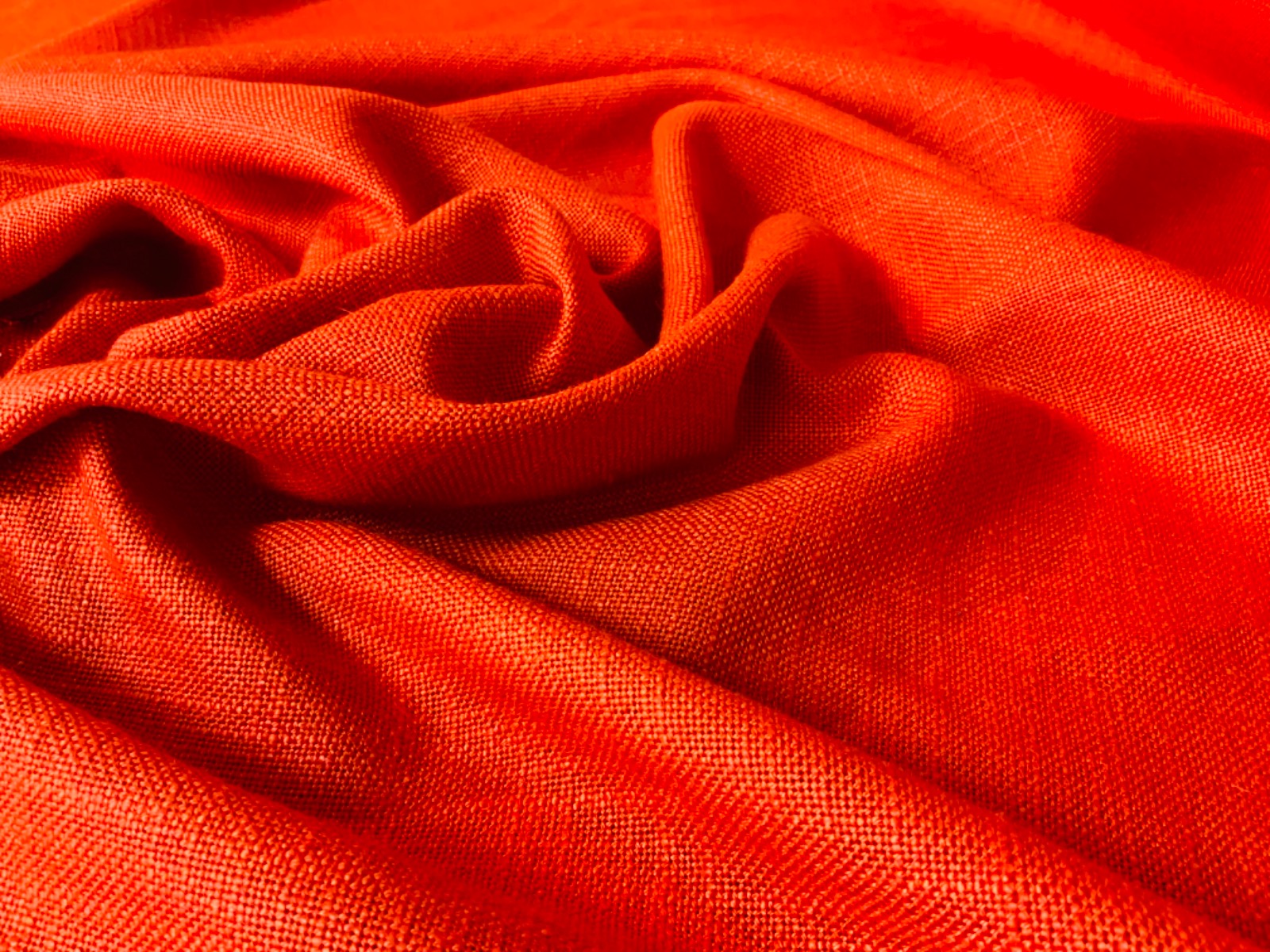 S245 Interiors Soft Drape Linen Tangerine