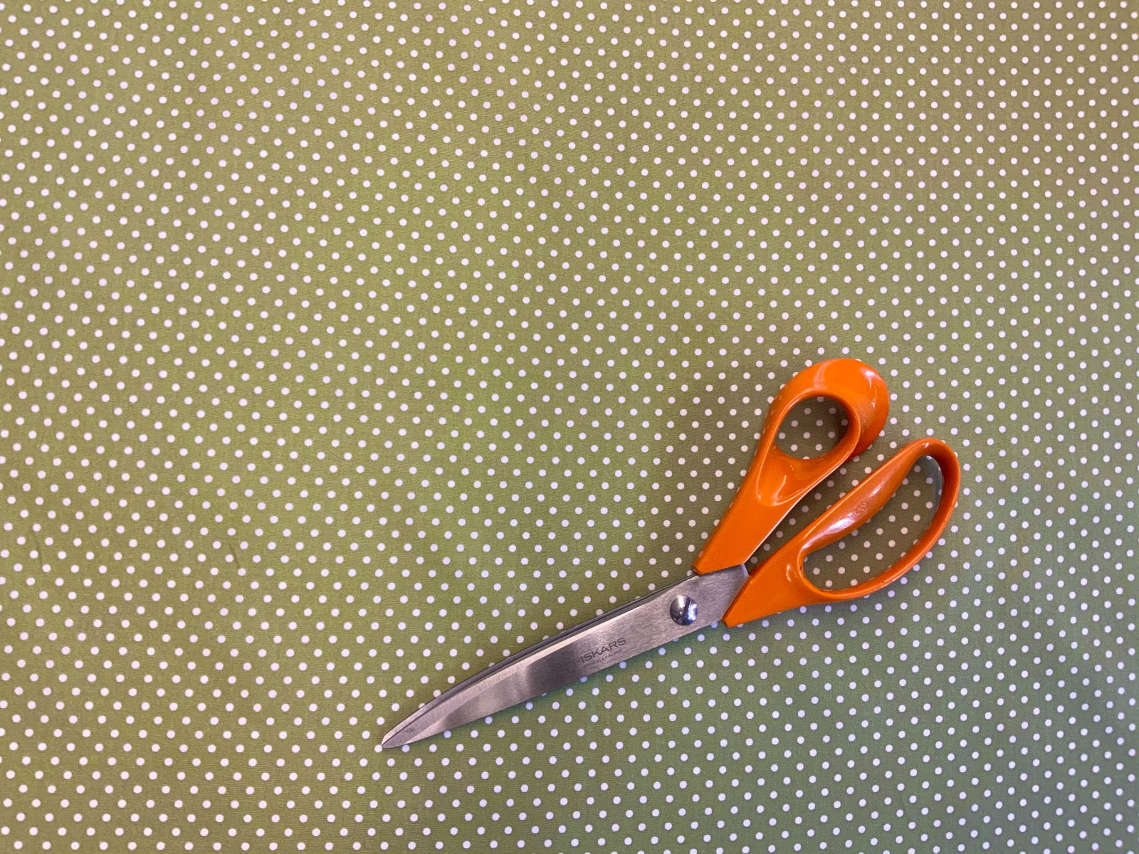 Spotty Cotton Poplin Green CP0009