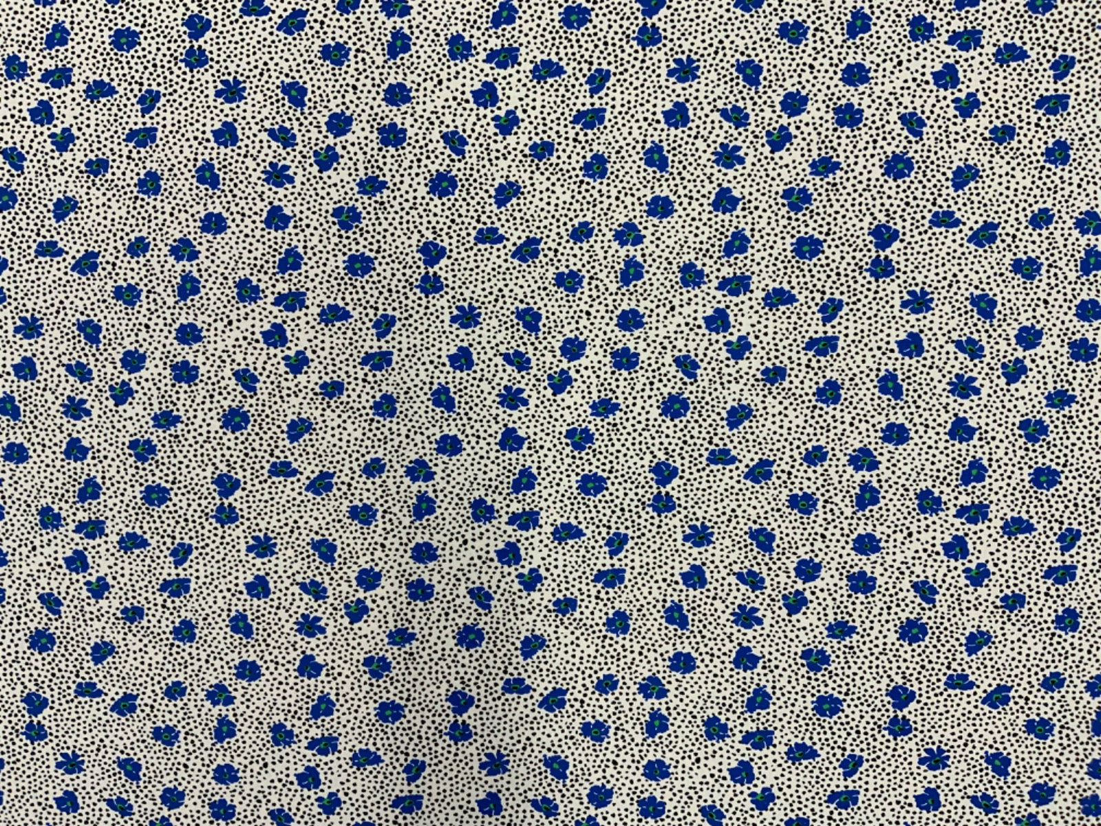 F323 Dalmatian Floral Blue