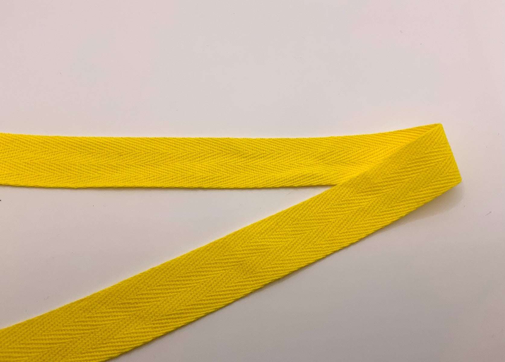 1" Cotton Tape Yellow