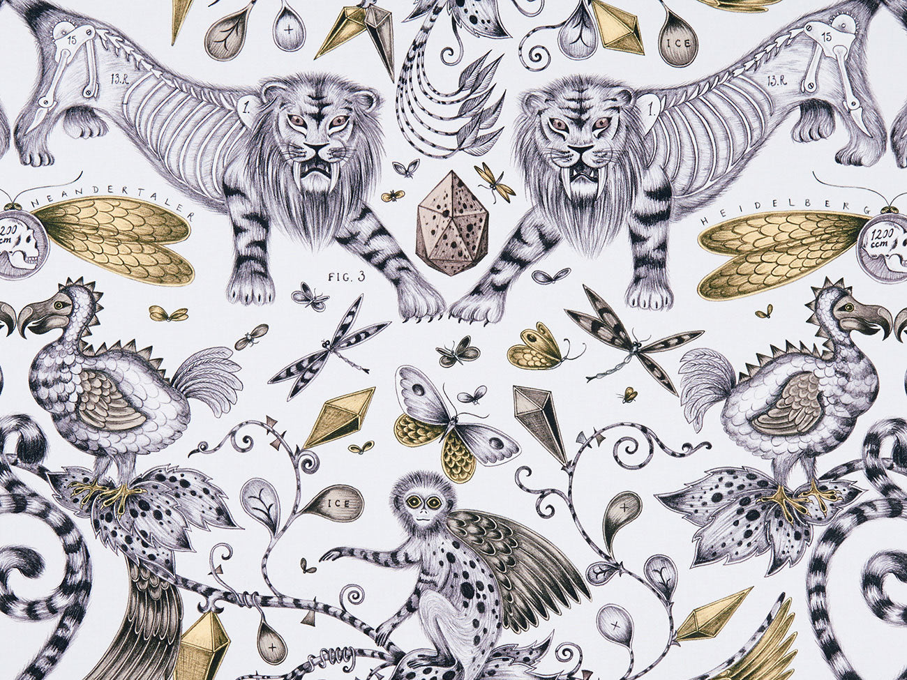 Clarke & Clarke Extinct Gold