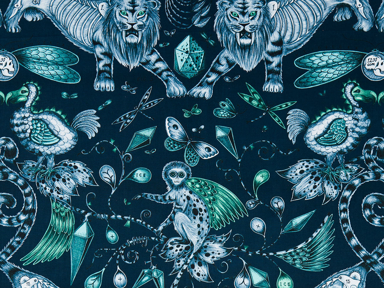 Clarke & Clarke Extinct Navy