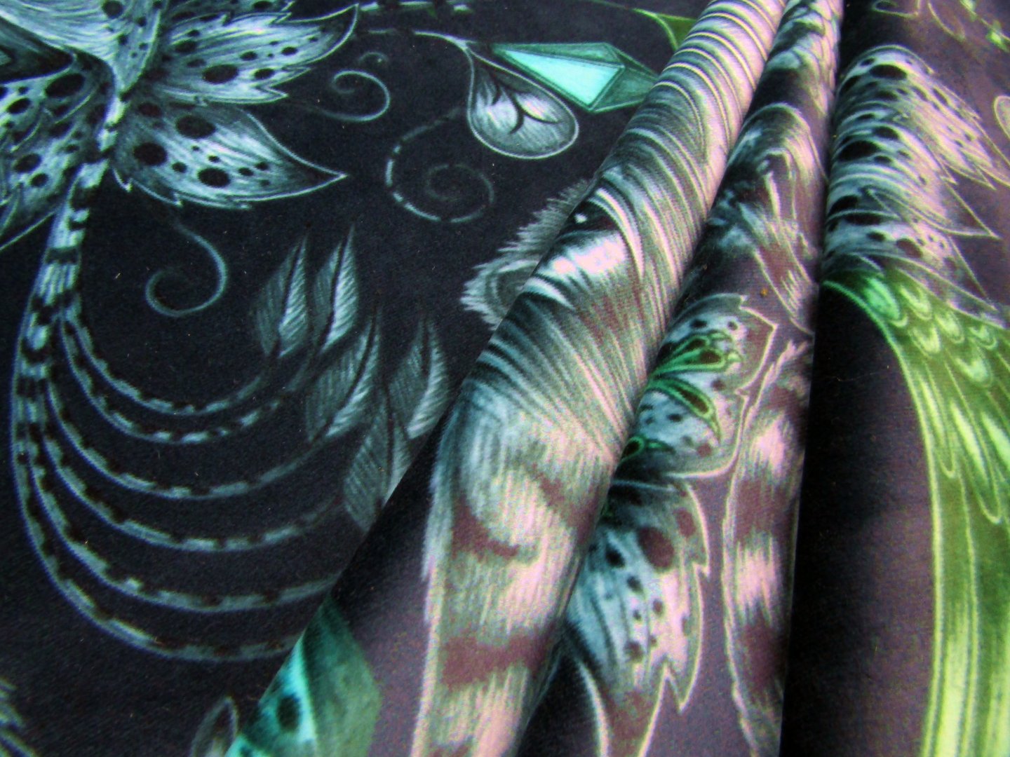 Clarke & Clarke Extinct Velvet Navy