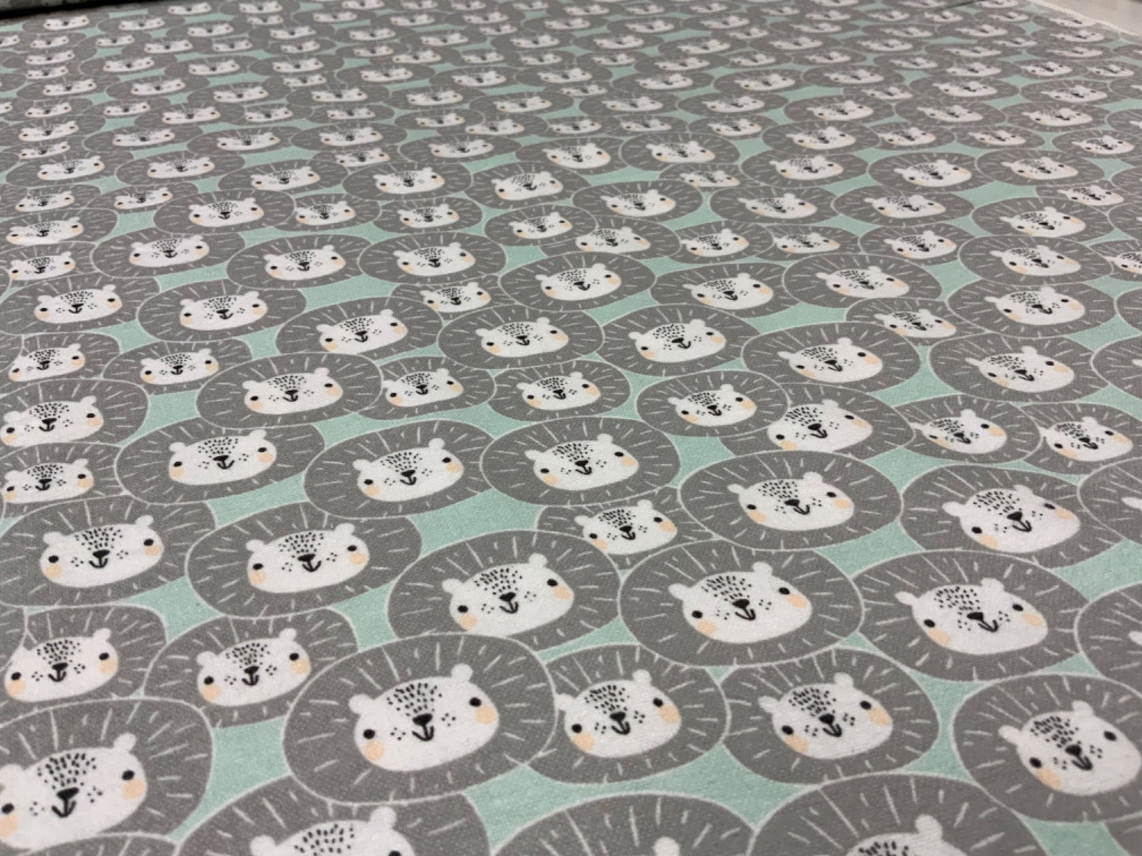 P138 Smiling Lions Brushed Cotton