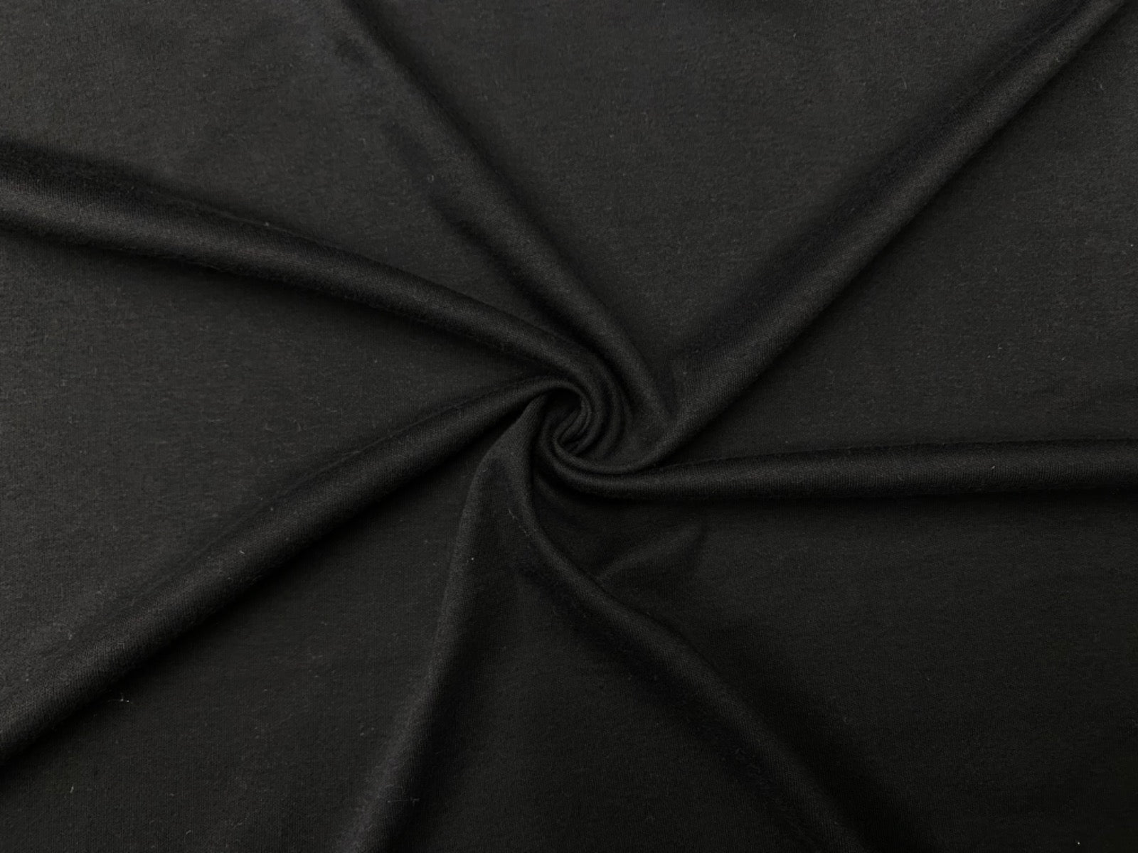 Plain Cotton Interlock Jersey Black Tex Ex 2755