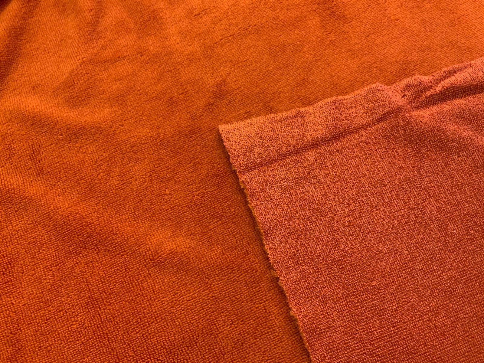 NEW Bamboo Towelling Rust B283