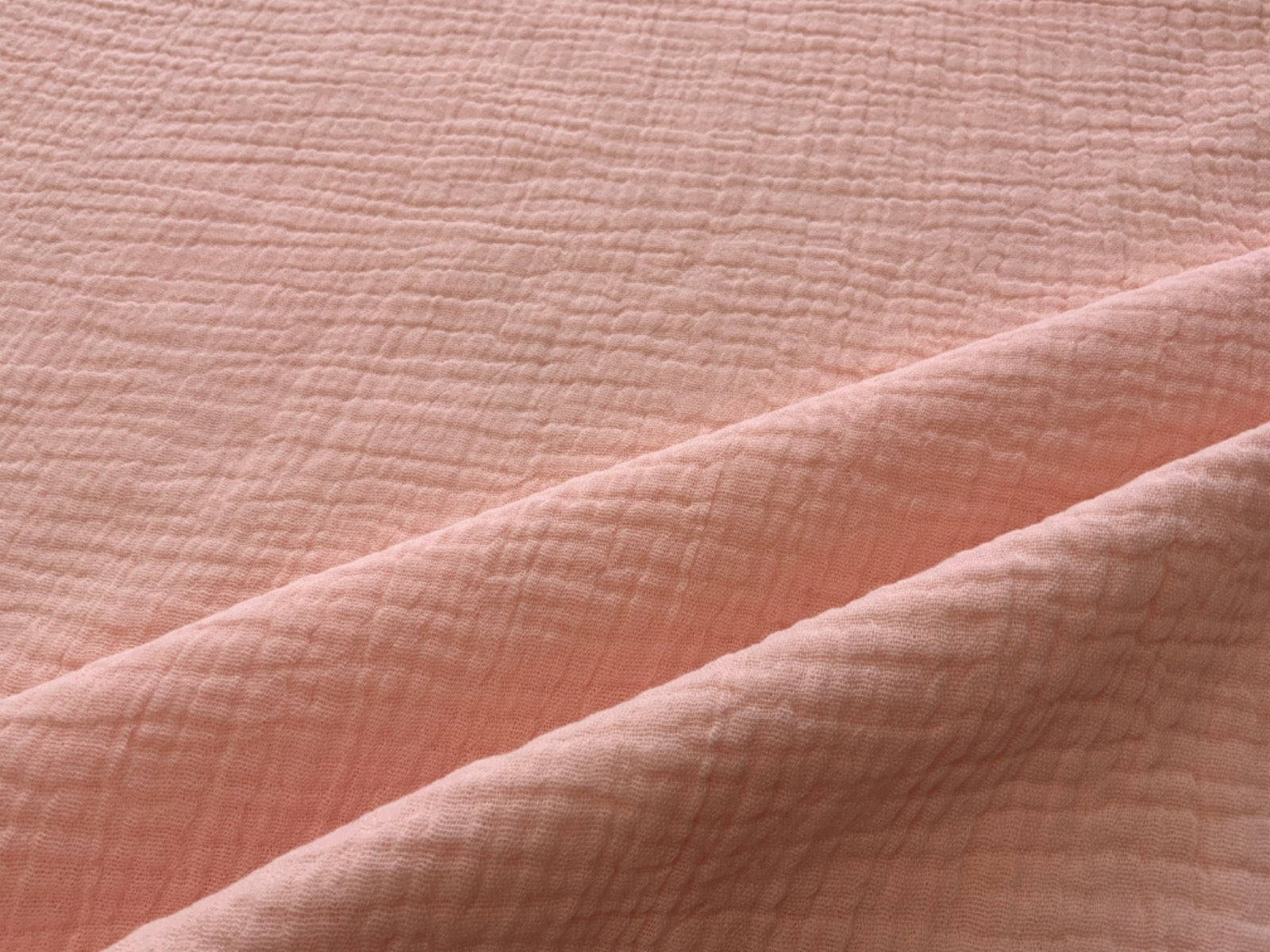 C641 Muslin Double Gauze Crinkle Pale Pink