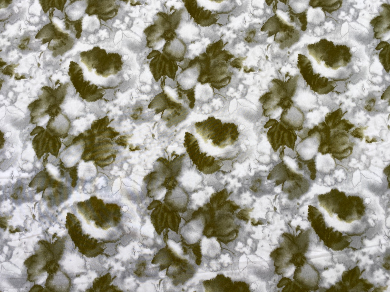 Tie Dye Vine Leaf Olive U271