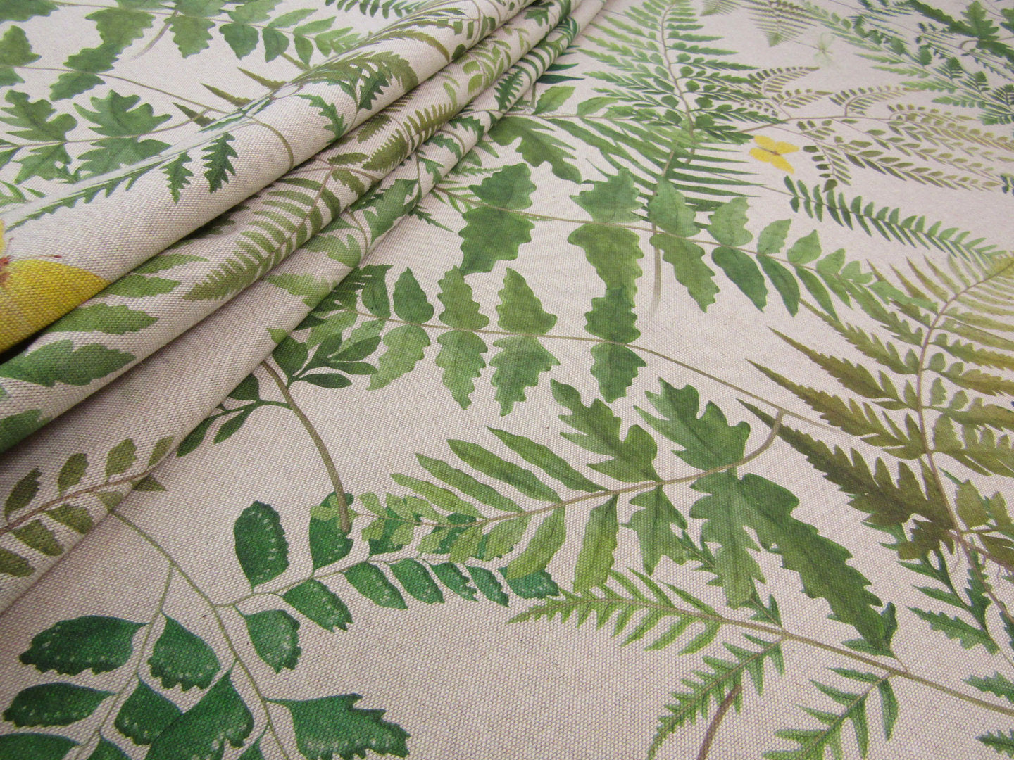 Clarke & Clarke Fern Glade Green Linen