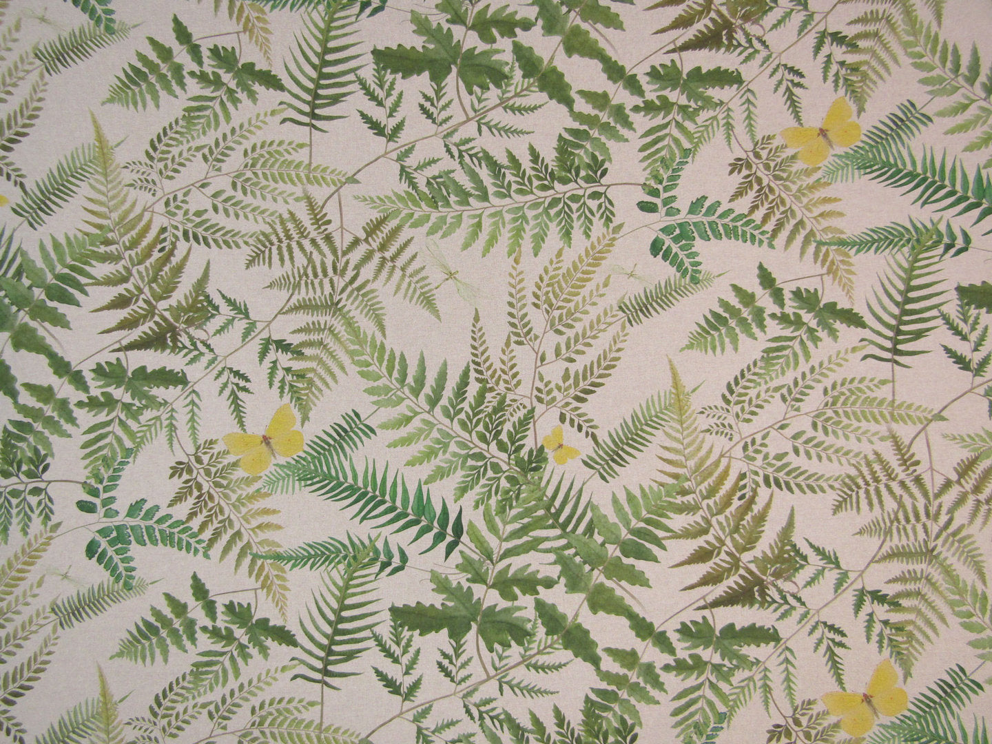 Clarke & Clarke Fern Glade Green Linen
