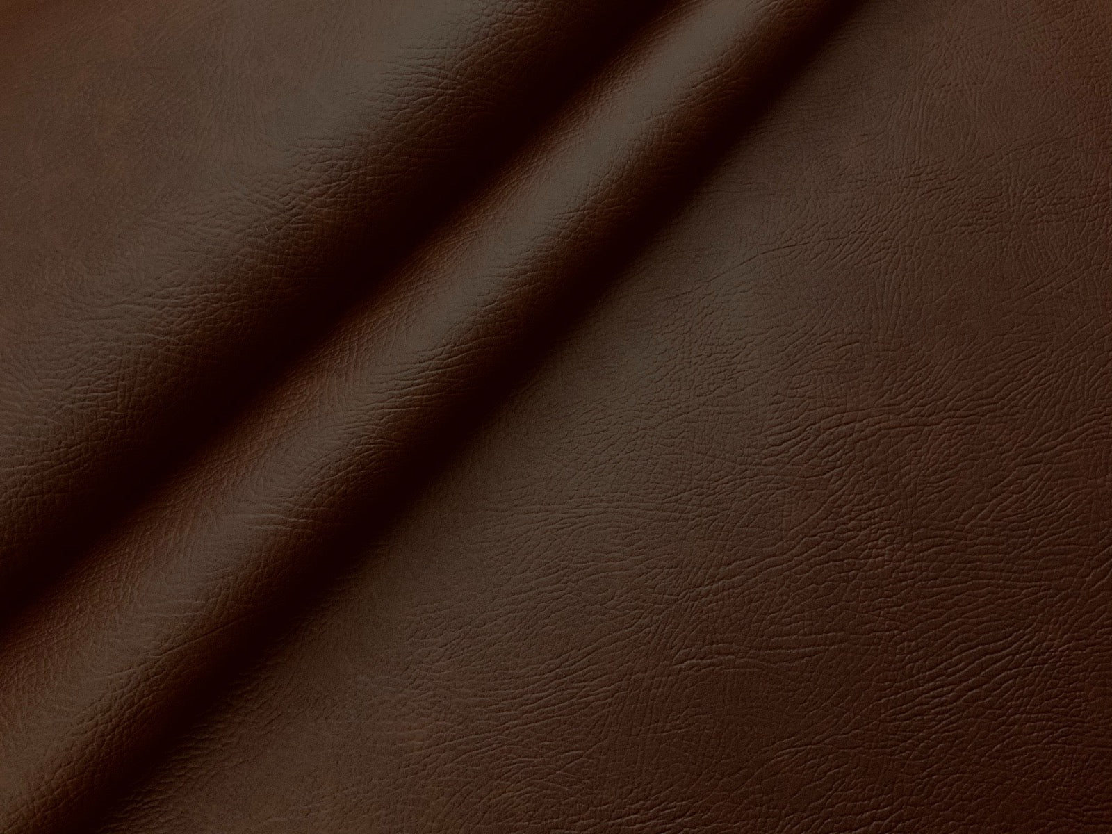 Flame Retardant Faux Leatherette Fabric Brown