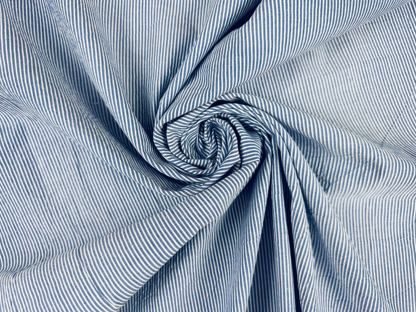 Stripe Seersucker Dark Blue C806