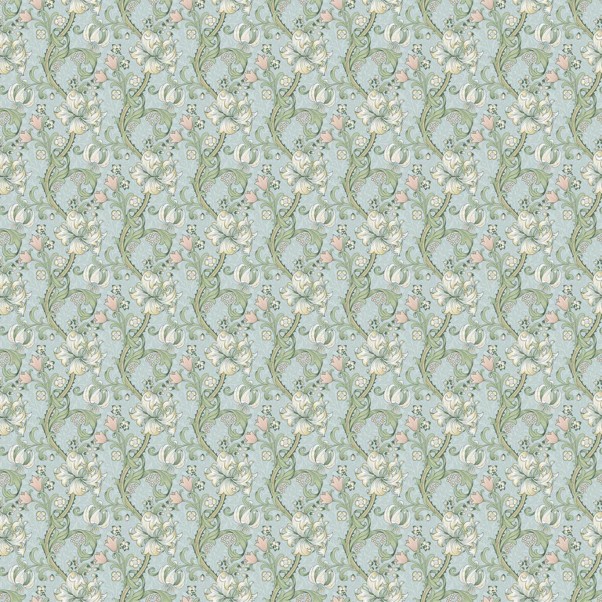 Clarke & Clarke Golden Lily Apple Blush