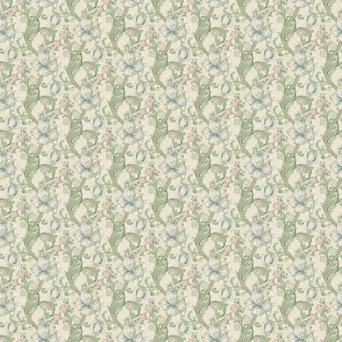 Clarke & Clarke Golden Lily Linen Blush