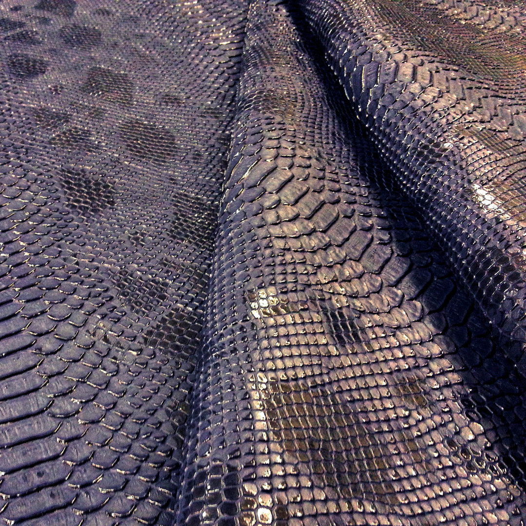 Snakeskin Leatherette Midnight H47