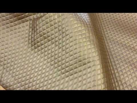 H285 Quilted Leatherette Brown