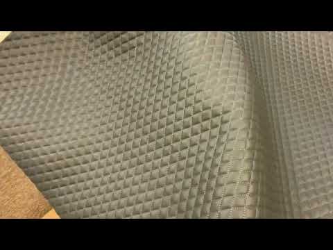 H284 Quilted Leatherette Black