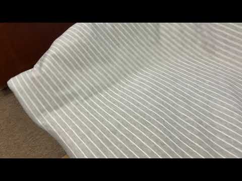 F239 Stripe Heavy Jersey Grey