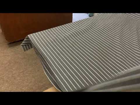 F238 Stripe Heavy Jersey Charcoal