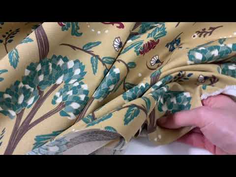 T468 Morris Trees Gold Green Red Brown