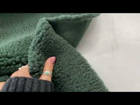 Recycled Luxury Sherpa Fleece Tex Ex 2693 Bottle Green