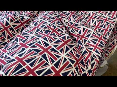 Union Jack Cotton Lawn Red White Blue Tex Ex 2706
