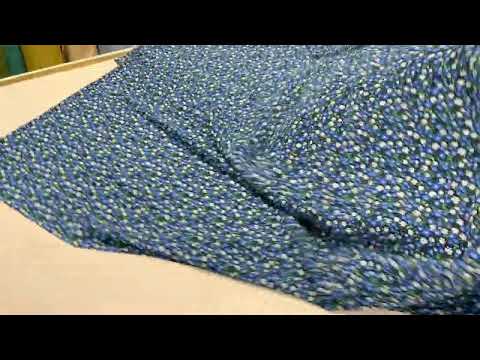 F326 Woodland Flowers Blue