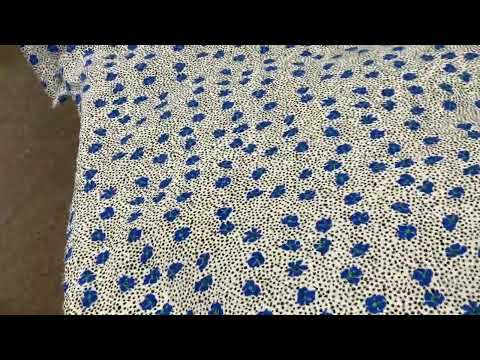 F323 Dalmatian Floral Blue