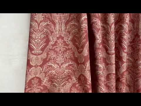 S239 Printed Damask Trellis Rust