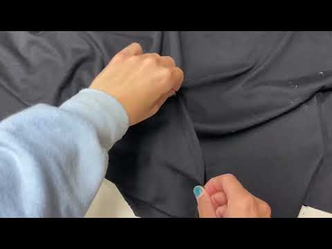 Plain Cotton Interlock Jersey Black Tex Ex 2755