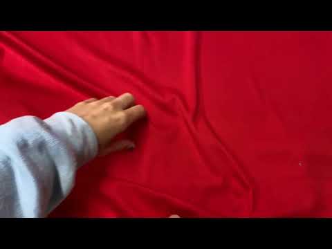 Plain Cotton Interlock Jersey Bright Red Tex Ex 2753