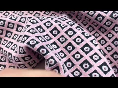 Didy Tiles Ponte Jersey Pink Black U276