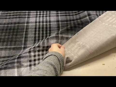 Tex Ex 2814 Heavy Check Upholstery Velvet Black Grey