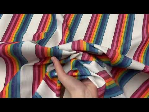 W50 Woven Rainbow Stripe Multi