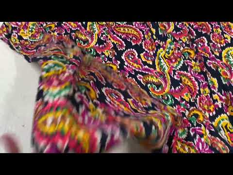 B379 Multi Aztec Comfort Cotton Black Multi