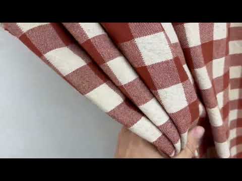 H356 Rustic Chunky Gingham Rust