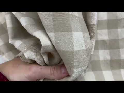 H357 Rustic Chunky Gingham Linen